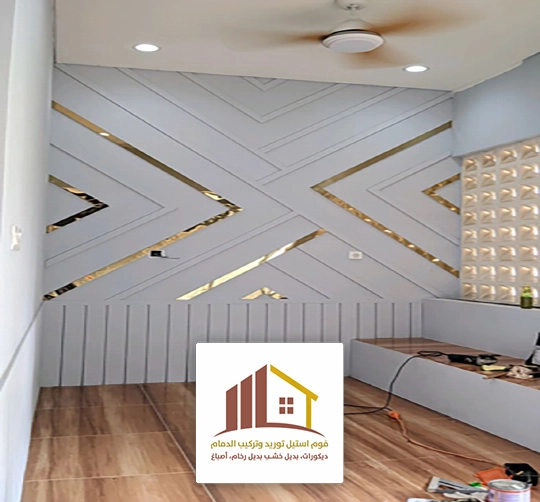 ديكورات استيل ذهبي بالدمام